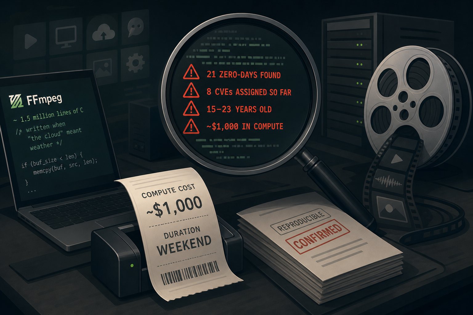 An AI Agent Found 21 Zero-Days in FFmpeg for About $1,000